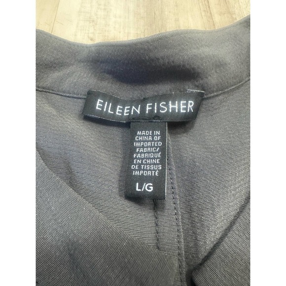 Eileen Fisher grey button blouse blazer - Picture 5 of 7